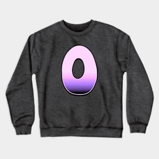 Letter O - Pink fade Crewneck Sweatshirt